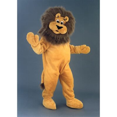 déguisement mascotte lion en peluche, fabrication française haute qualité