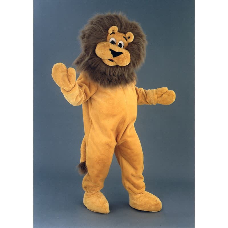 Déguisement mascotte de lion, le roi de la jungle est là !