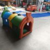 Train de 3 wagons, jeu d'occasion état neuf, modèle d'exposition. Fabrication européenne, CE, plastique de qualité - Lukylud.