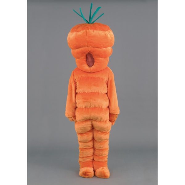 Costume peluche de qualité ou mascotte pour se déguiser en carotte.