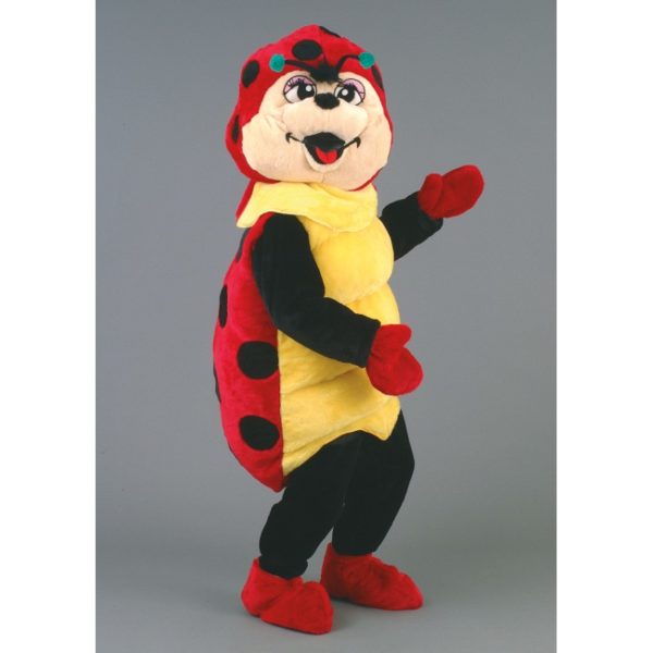 Costume peluche de qualité ou mascotte pour se déguiser en coccinelle.