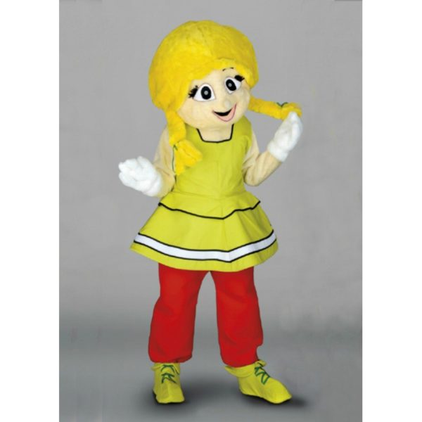 Costume peluche de qualité ou mascotte pour se déguiser en personnage gauloise.