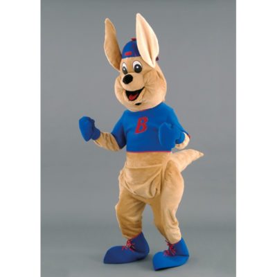 Costume peluche de qualité ou mascotte pour se déguiser en kangourou.