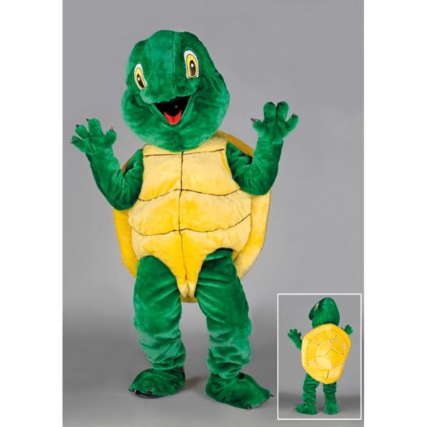 Costume peluche de qualité ou mascotte pour se déguiser en tortue.