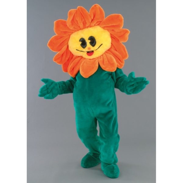 Costume peluche de qualité ou mascotte pour se déguiser en tournesol.