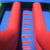 Toboggan gonflable double piste avec bâches amovibles.