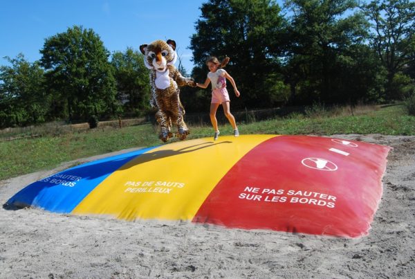 Trampoline d'air gonflable