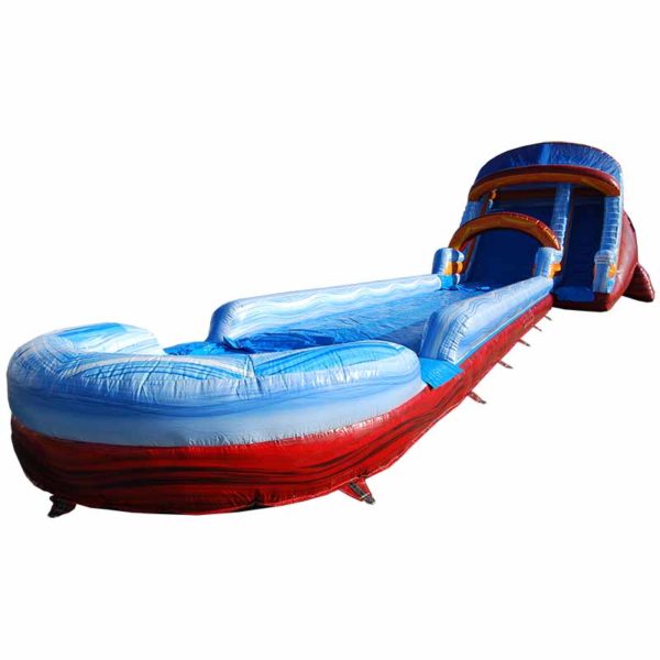 Toboggan gonflable aquatique aqua splash 20 m