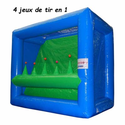 Stand de tir gonflable 4 jeux