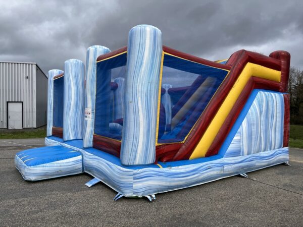 Grand château gonflable occasion toboggan