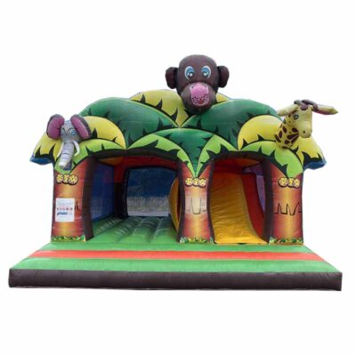 Château toboggan gonflable zoo
