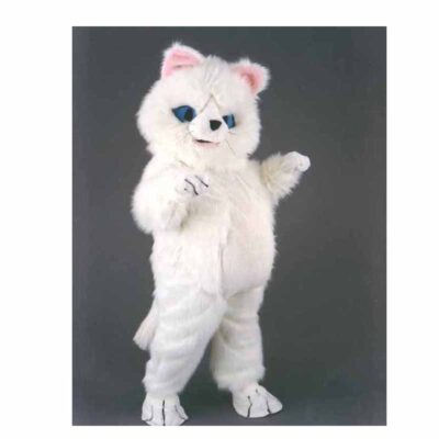 Déguisement chat blanc aux yeux bleus
