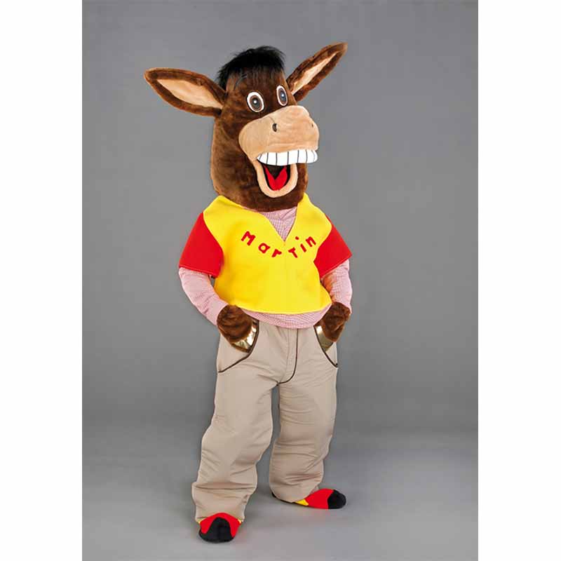 Mascotte âne martin, un déguisement qui a du caractère.