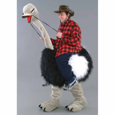 Mascotte autruche, déguisement autruche.