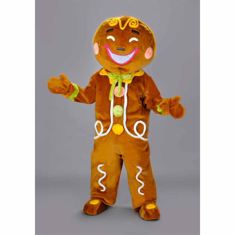 Mascotte bonhomme en pain d'épices, un déguisement à croquer !