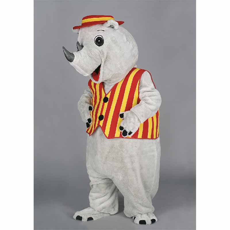 Mascotte rhinocéros, déguisement original.