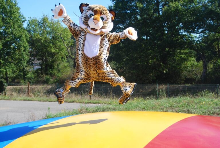 Trampoline gonflable rebondissant !