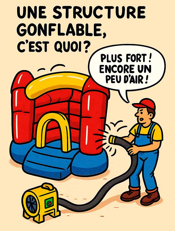 Une structure gonflable pro, c'est quoi ?