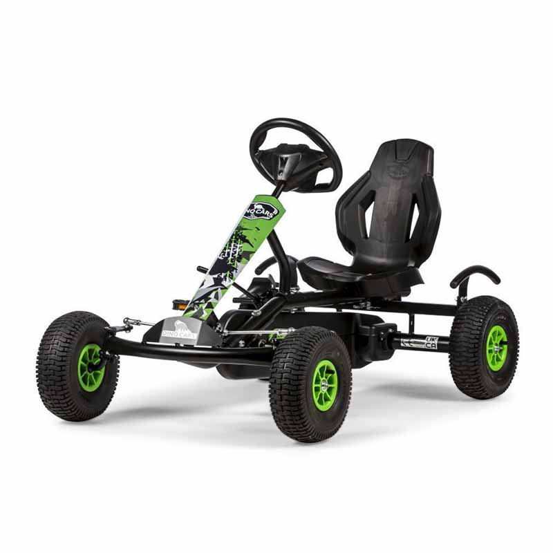 Kart à pédales professionnel Speedy of road vert et noir