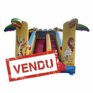 Toboggan gonflable safari vendu