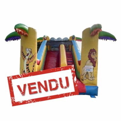 Toboggan gonflable safari vendu