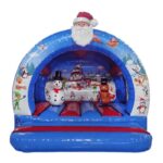 Château gonflable jeux Père Noël pour les professionnels, avec bonhomme de neige et reine