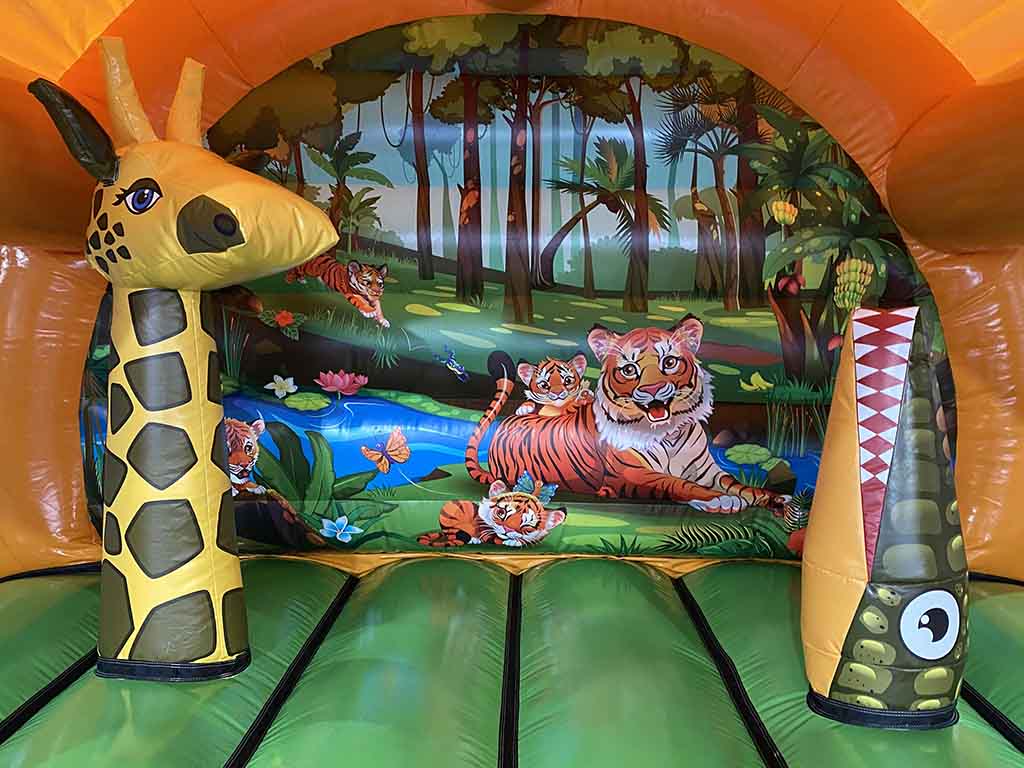 Château gonflable jeux tigre pour les professionnels
