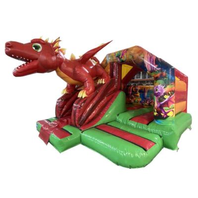 Château gonflable toboggan dragon