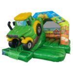 Château gonflable toboggan tracteur pour les professionnel