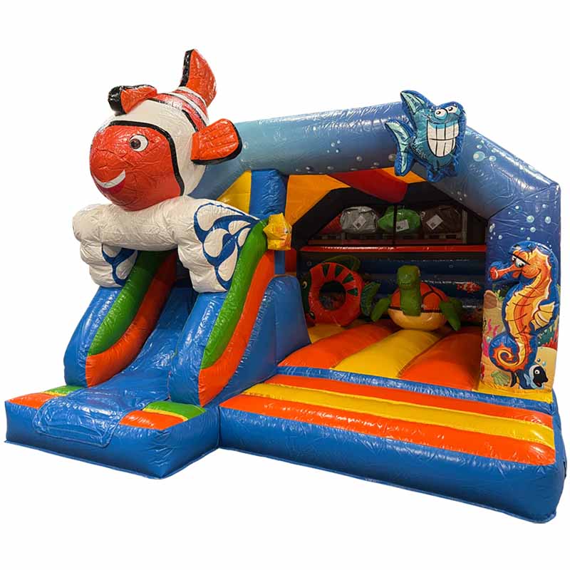 Château gonflable occasion poisson clown