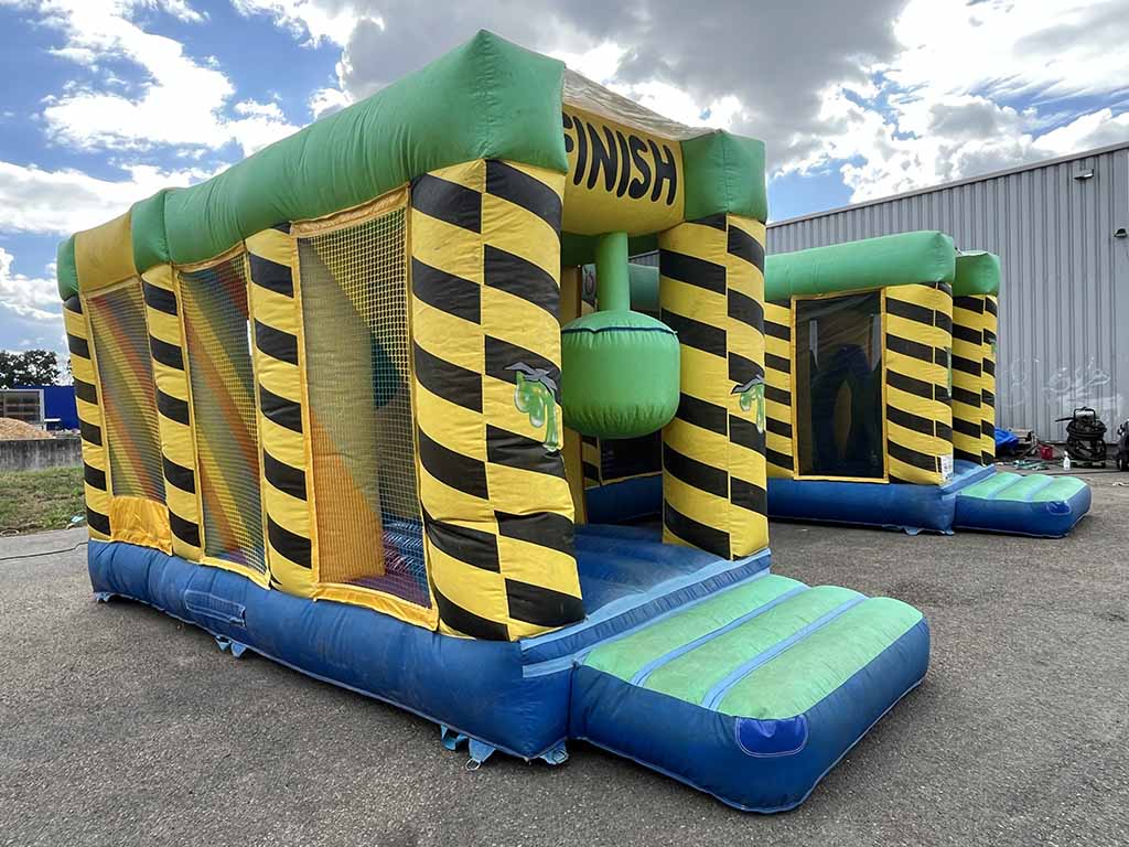 Parcours gonflable occasion en U, de nombreux obstacles à franchir !