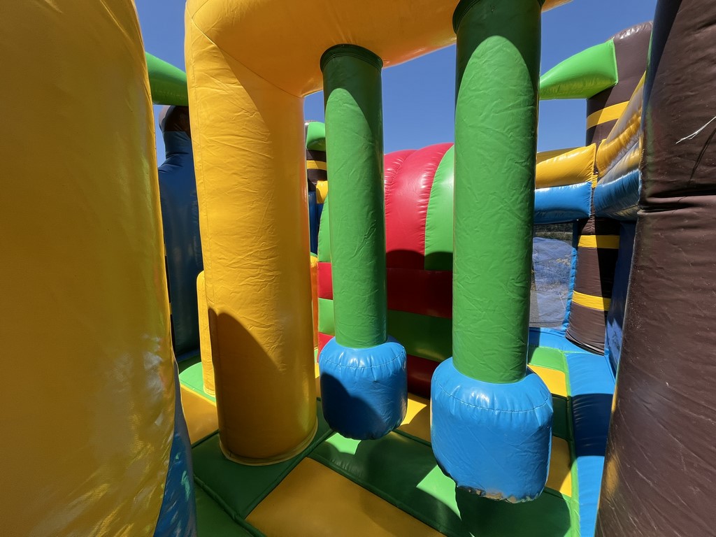Structure gonflable occasion singe avec jeux