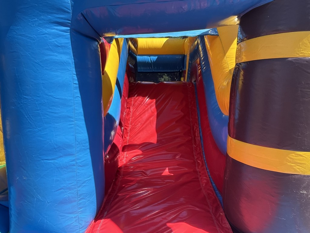 Structure gonflable occasion singe avec toboggan